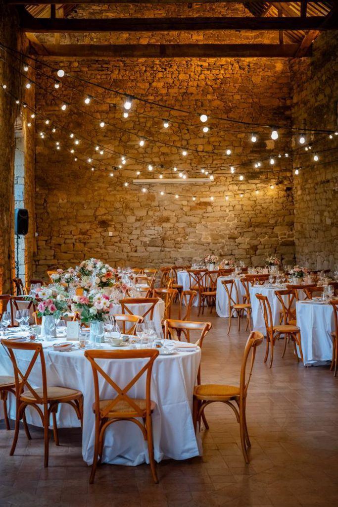 Décoration salle pastel vintage mariage